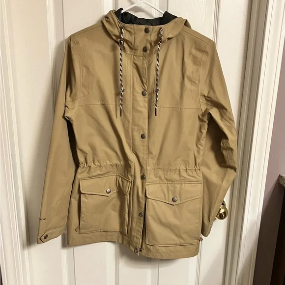 Eddie Bauer | Like New Charly Tan Waterproof Rain Jacket Small - Picture 2 of 7